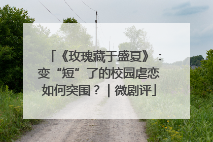 《玫瑰藏于盛夏》：变“短”了的校园虐恋如何突围？｜微剧评