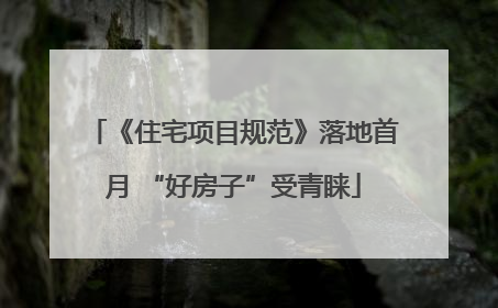 《住宅项目规范》落地首月 “好房子”受青睐