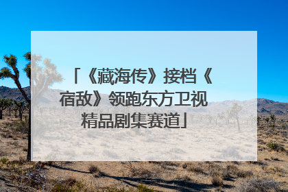 《藏海传》接档《宿敌》领跑东方卫视精品剧集赛道