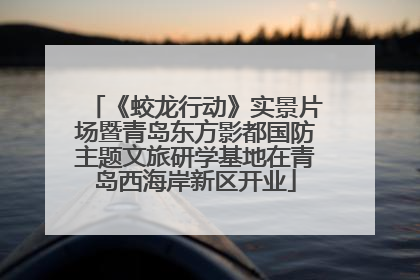 《蛟龙行动》实景片场暨青岛东方影都国防主题文旅研学基地在青岛西海岸新区开业