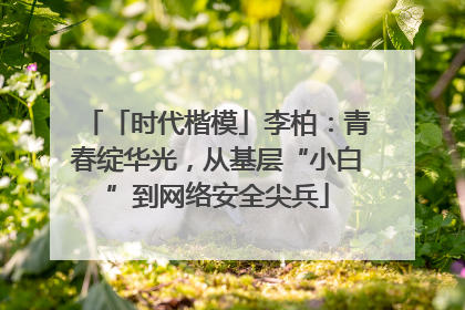「时代楷模」李柏：青春绽华光，从基层“小白”到网络安全尖兵