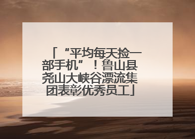 “平均每天捡一部手机”！鲁山县尧山大峡谷漂流集团表彰优秀员工