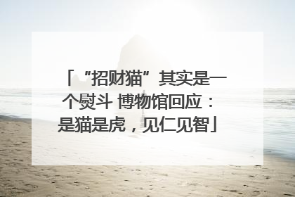 “招财猫”其实是一个熨斗 博物馆回应：是猫是虎，见仁见智