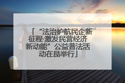 “法治护航民企新征程·激发民营经济新动能”公益普法活动在昆举行
