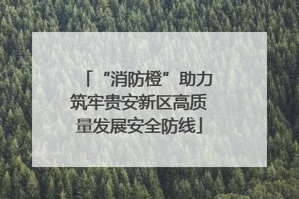 “消防橙”助力筑牢贵安新区高质量发展安全防线