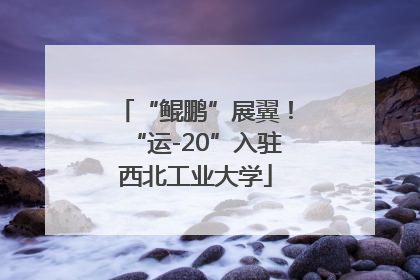 “鲲鹏”展翼！“运-20”入驻西北工业大学