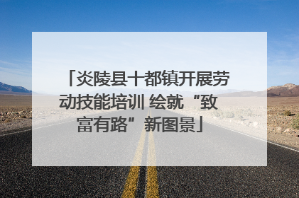 炎陵县十都镇开展劳动技能培训 绘就“致富有路”新图景