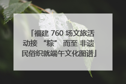 福建 760 场文旅活动接 “粽” 而至 非遗民俗织就端午文化图谱