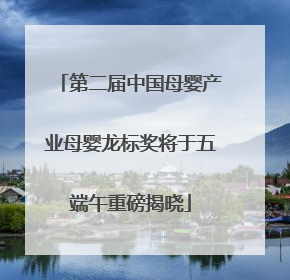 第二届中国母婴产业母婴龙标奖将于五端午重磅揭晓