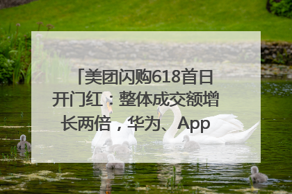 美团闪购618首日开门红：整体成交额增长两倍，华为、Apple、沃尔玛等近800个品牌翻倍增长