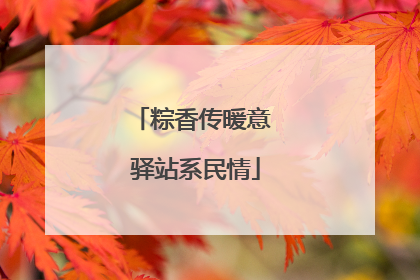 粽香传暖意 驿站系民情