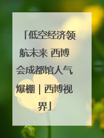 低空经济领航未来 西博会成都馆人气爆棚｜西博视界