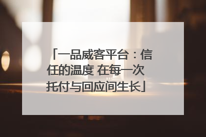 一品威客平台：信任的温度 在每一次托付与回应间生长