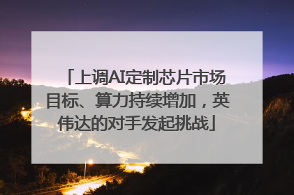 上调AI定制芯片市场目标、算力持续增加，英伟达的对手发起挑战