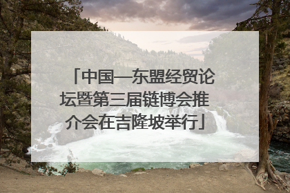 中国—东盟经贸论坛暨第三届链博会推介会在吉隆坡举行