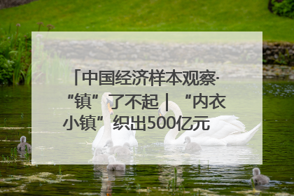 中国经济样本观察·“镇”了不起｜“内衣小镇”织出500亿元“里子产业”