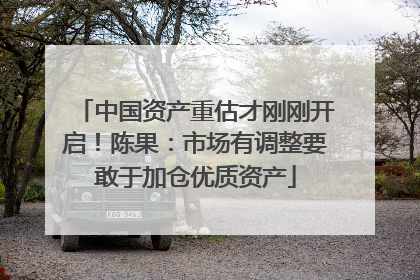 中国资产重估才刚刚开启！陈果：市场有调整要敢于加仓优质资产