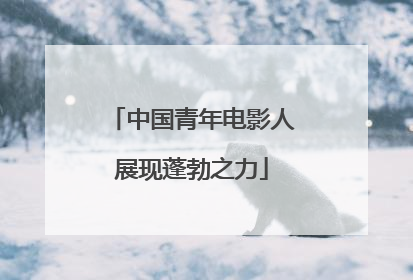 中国青年电影人展现蓬勃之力
