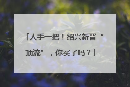 人手一把！绍兴新晋“顶流”，你买了吗？
