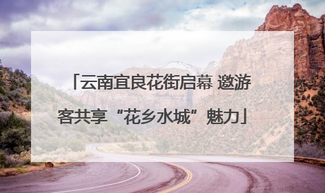 云南宜良花街启幕 邀游客共享“花乡水城”魅力