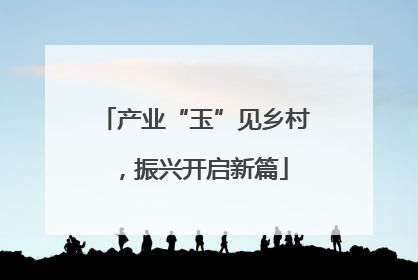 产业“玉”见乡村，振兴开启新篇