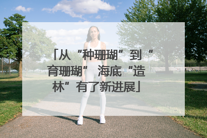 从“种珊瑚”到“育珊瑚” 海底“造林”有了新进展