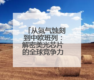 从氮气蚀刻到中欧班列：解密美光芯片的全球竞争力西安密码