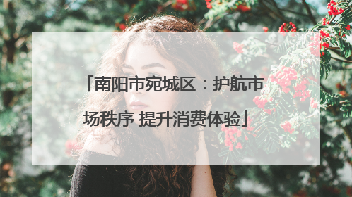 南阳市宛城区：护航市场秩序 提升消费体验