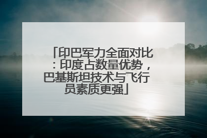 印巴军力全面对比：印度占数量优势，巴基斯坦技术与飞行员素质更强