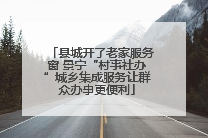 县城开了老家服务窗 景宁“村事社办”城乡集成服务让群众办事更便利