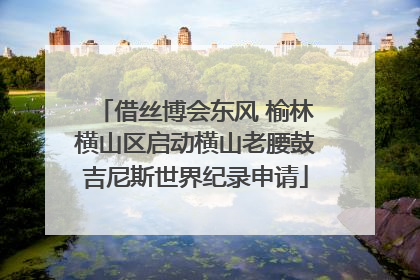 借丝博会东风 榆林横山区启动横山老腰鼓吉尼斯世界纪录申请