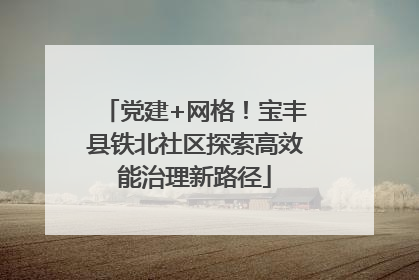 党建+网格！宝丰县铁北社区探索高效能治理新路径