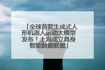 全球首款生成式人形机器人运动大模型发布！上海成立具身智能数据联盟