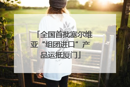全国首批塞尔维亚“组团进口”产品运抵厦门
