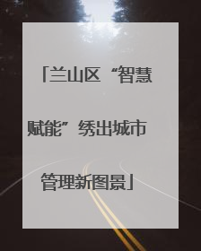 兰山区“智慧赋能”绣出城市管理新图景
