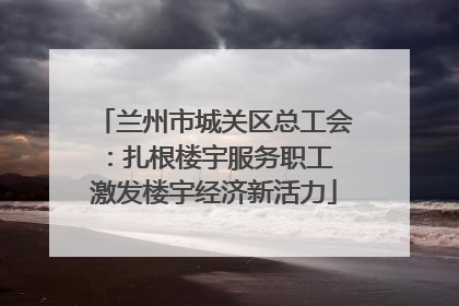 兰州市城关区总工会：扎根楼宇服务职工 激发楼宇经济新活力