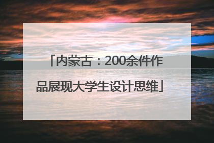 内蒙古：200余件作品展现大学生设计思维