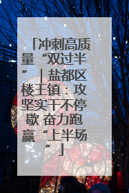 冲刺高质量“双过半”｜盐都区楼王镇：攻坚实干不停歇 奋力跑赢“上半场”