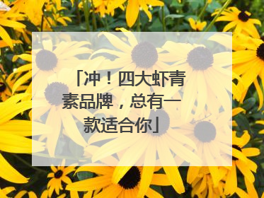 冲！四大虾青素品牌，总有一款适合你