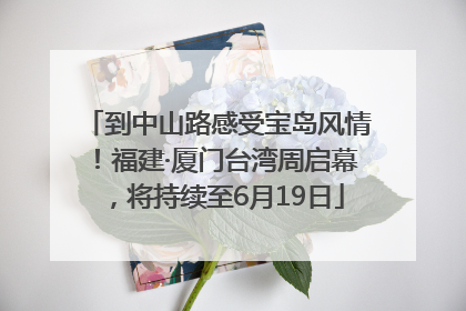 到中山路感受宝岛风情！福建·厦门台湾周启幕，将持续至6月19日