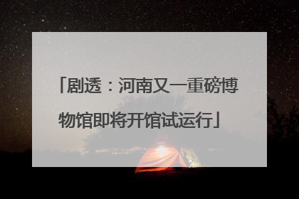 剧透：河南又一重磅博物馆即将开馆试运行