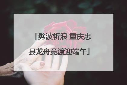 劈波斩浪 重庆忠县龙舟竞渡迎端午