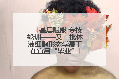 基层赋能 专技轮训——又一批体液细胞形态学高手在宜昌“毕业”