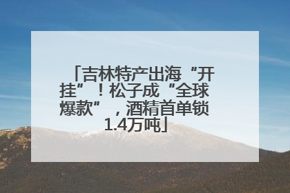 吉林特产出海“开挂”！松子成“全球爆款”，酒精首单锁1.4万吨