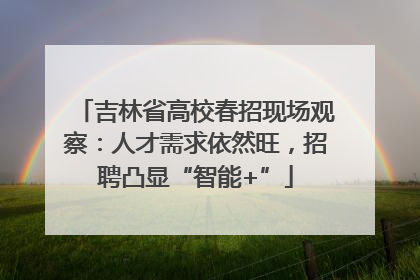 吉林省高校春招现场观察：人才需求依然旺，招聘凸显“智能+”