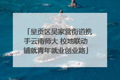 呈贡区吴家营街道携手云南师大 校地联动铺就青年就业创业路