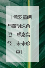 孟羽童晒与董明珠合照：感念曾经，未来珍重
