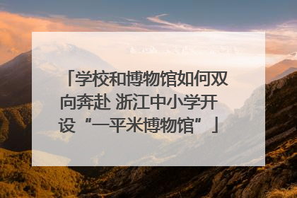 学校和博物馆如何双向奔赴 浙江中小学开设“一平米博物馆”