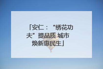安仁：“绣花功夫”提品质 城市焕新惠民生