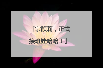 宗馥莉，正式接班娃哈哈！